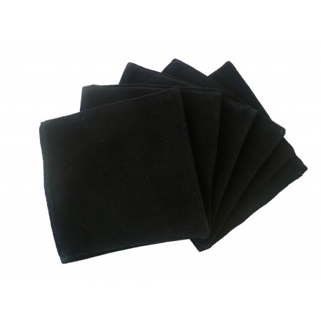 Tissu velour noir antistatique